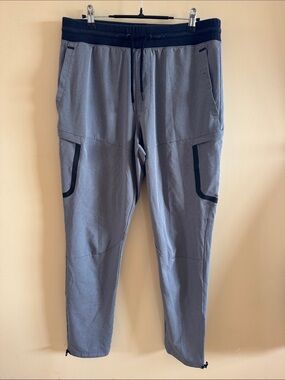 Hurley Men's Slate Gray Joggers with Black Trim